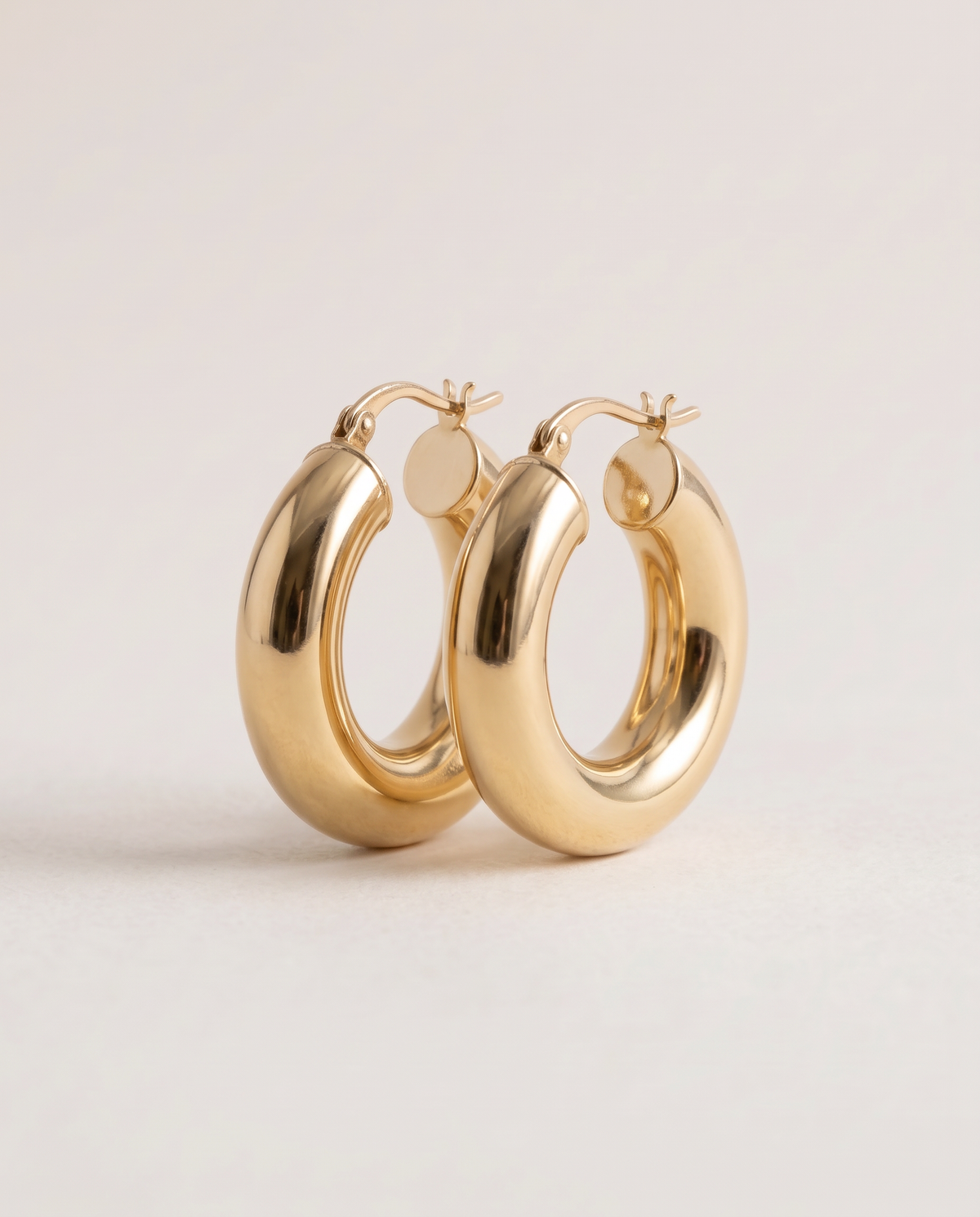Chunky Creolen 23 mm aus 750er Gold – Ansicht 4