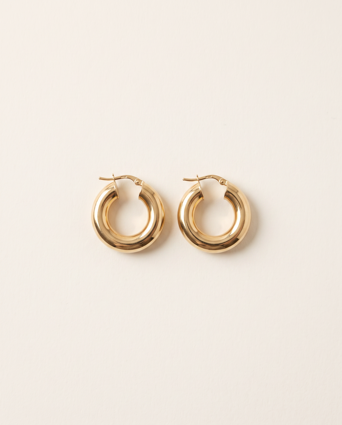 Chunky Creolen 23 mm aus 750er Gold – Ansicht 2