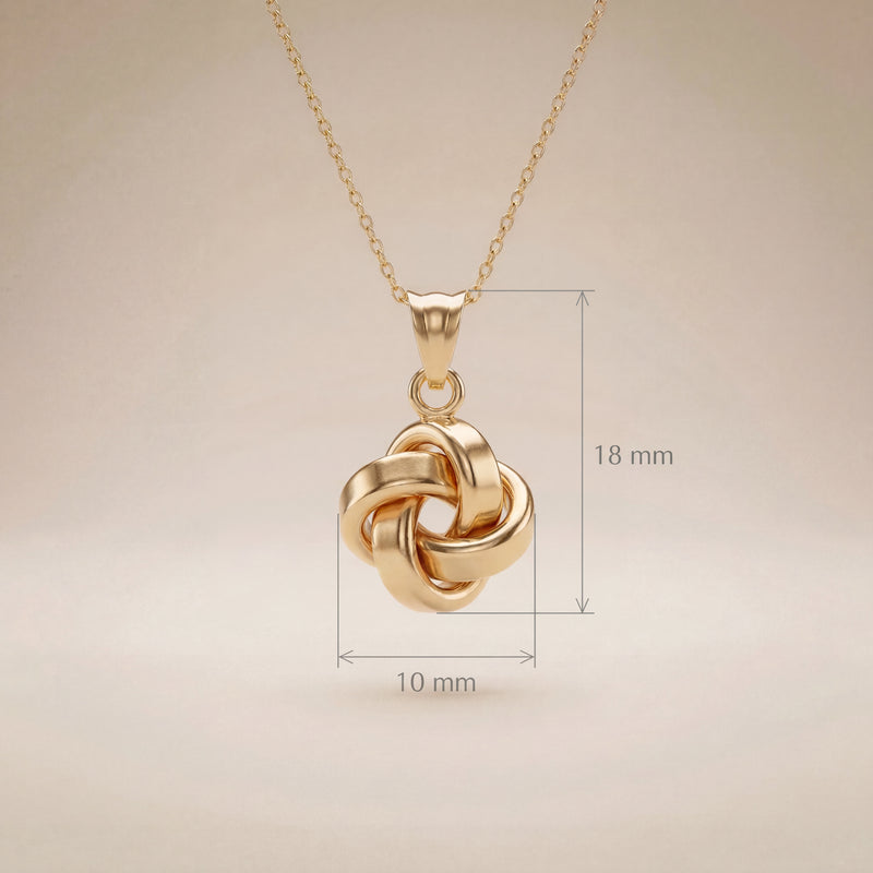 Knoten-Kette aus 750er Gold, 45 cm – Ansicht 3