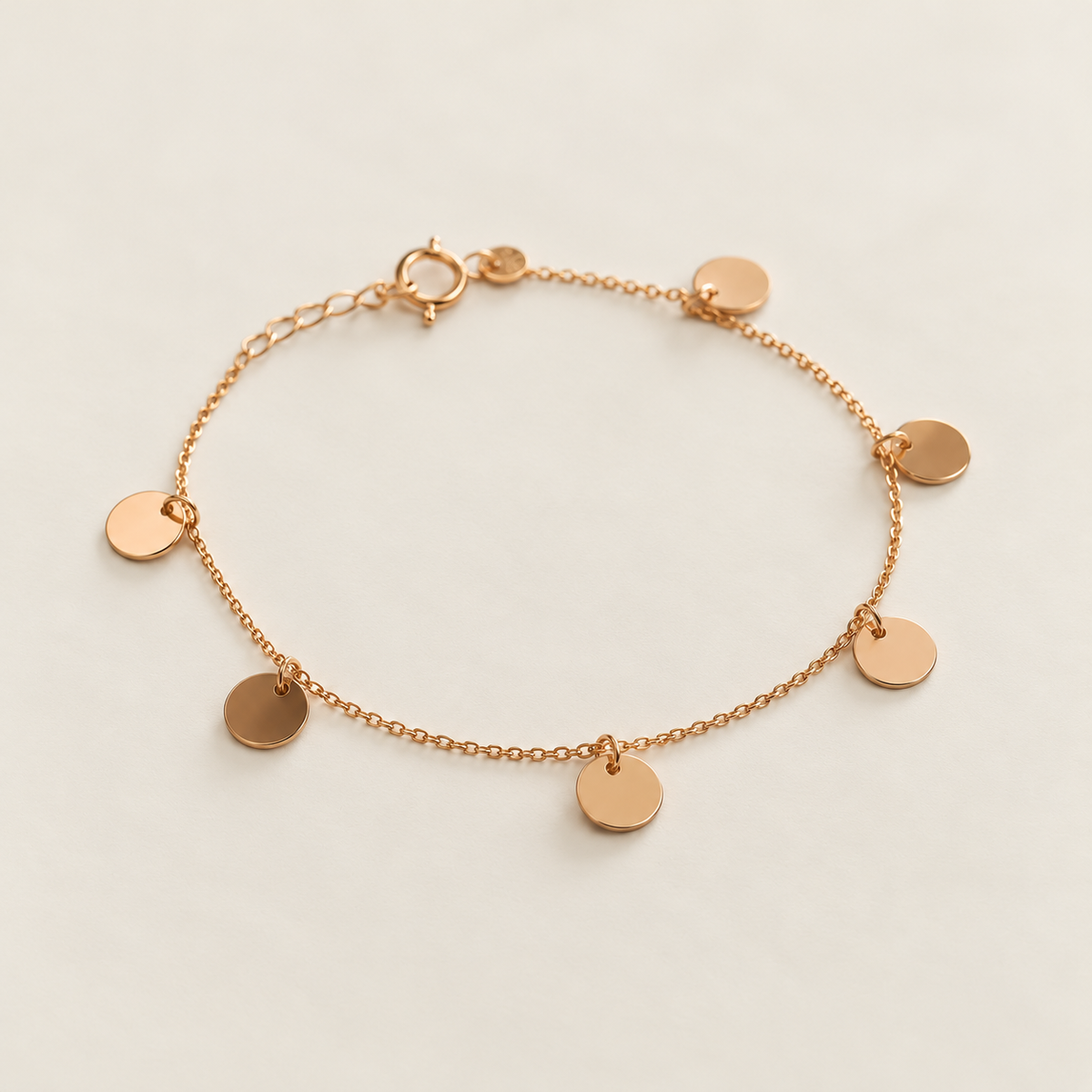 Münzarmband aus 750er Gold, 18,6 cm – Ansicht 4