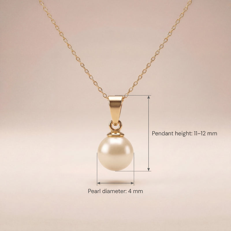 Perlenkette mit Süßwasserperle aus 750er Gold – Ansicht 2