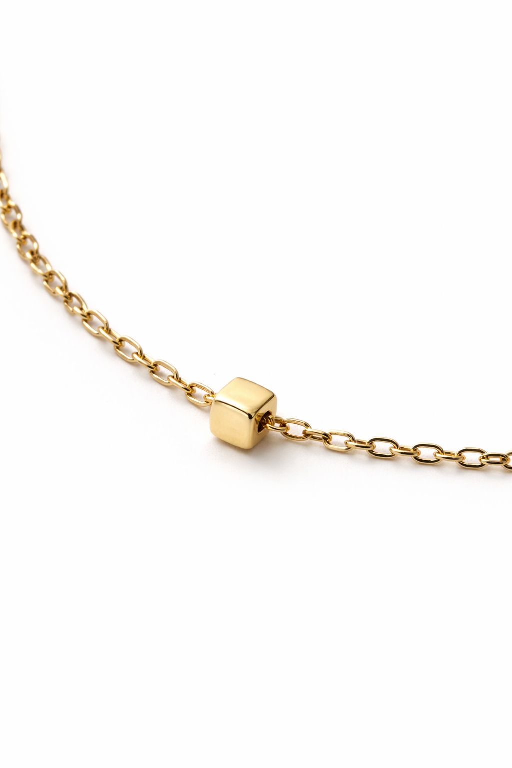 18K (750) Gold Würfelarmband Damen – Minimalistisches Armband | Made in Italy | PAEEZE 