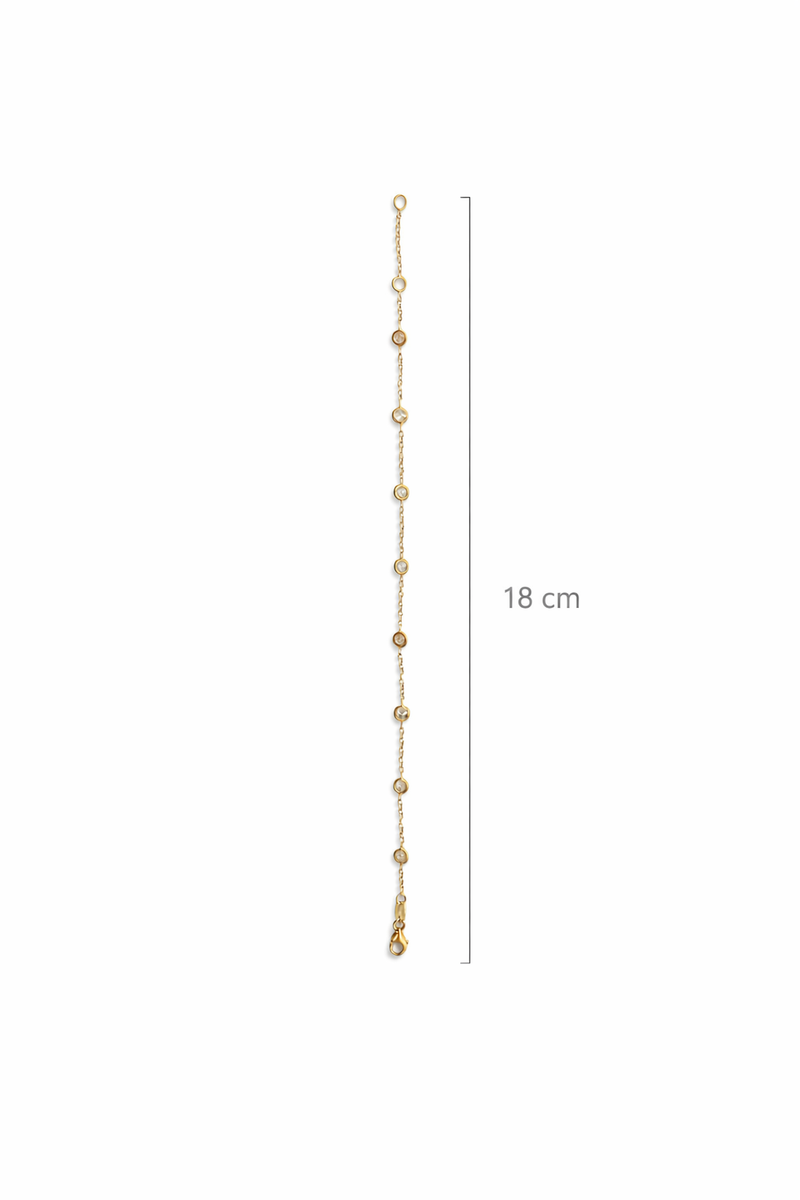 Würfelarmband aus 750er Gold