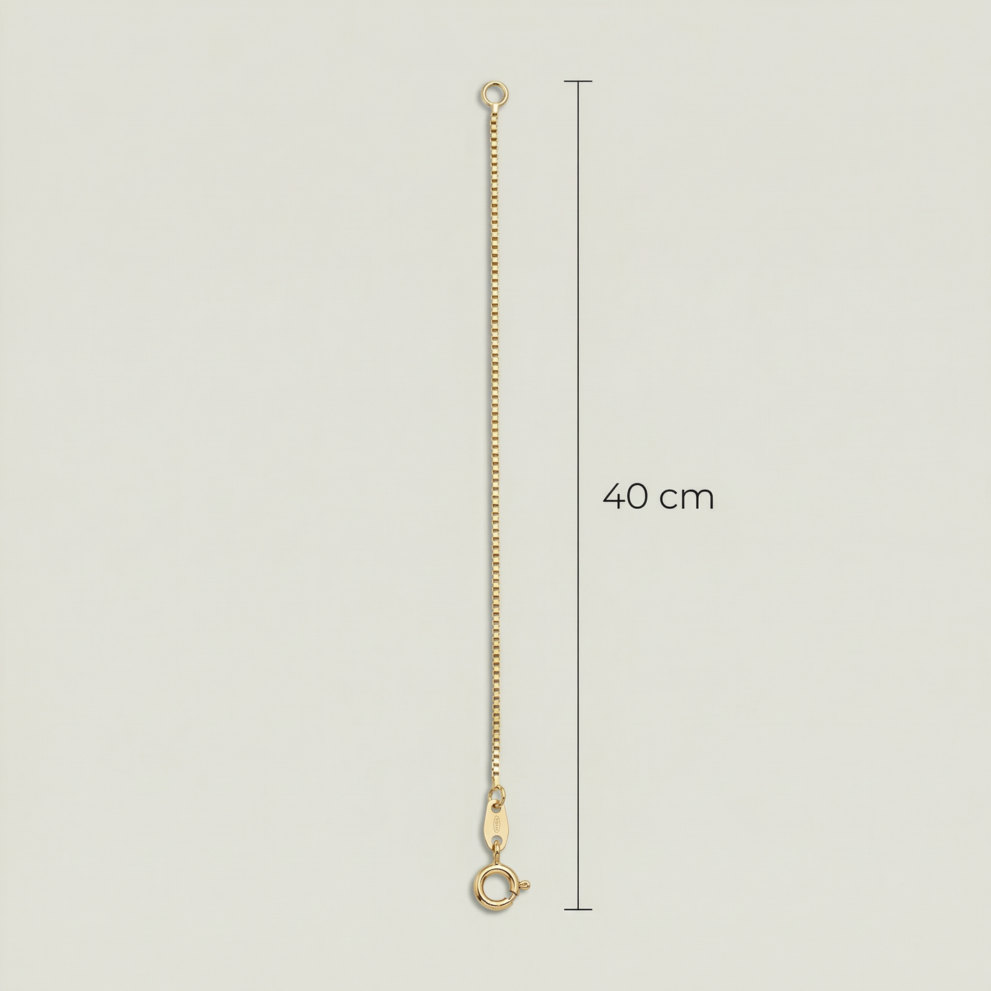 18K (750) Gold Kette mit Zirkonia Anhänger Damen 8 mm – Elegant