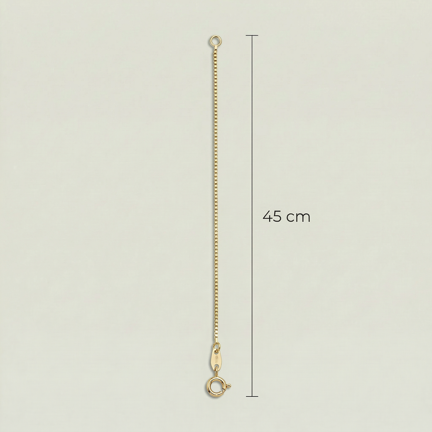 18K (750) Gold Kette mit Zirkonia Anhänger Damen 6 mm – Zeitlos